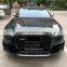 RS6 front bumper for Audi A6 S6 C7 with center honeycomb mesh high quality bumper grill 2012-2015