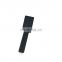 Hot selling bathroom mixer accessories 8 inch abs plastic Rubber paint black Top square over head shower and hand shower set