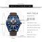 MINI FOCUS 0152G Fashion Casual Men Quartz Watch Brand Luxury Wristwatches Calendar Waterproof Leather Strap Watches
