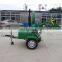 garden machine mulching mobile wood shredder chips making diesel electric forestry wood working chipper