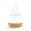Hot Selling Portable Air 4 light Modes Wooden Base Humidifier Aroma Diffuser 180ml