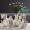 Modern Simple Abstract Human Body Sculpture Ceramic Dry Flower Vase For Living Room Office Decoration Creative Nordic