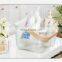 New Manufacture Hot Selling Popular Metal Wire Iron Big Size Picnic Fruit Basket White With Wood Handle Kitchen Home Storage