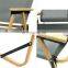Wholesale beach camp chair outdoor glamping furniture portable wood grain aluminum folding camping chair