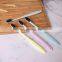 Eco Friendly Wholesale 4 pack Charcoal Toothbrush Wheat Straw Toothbrush