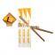 Brown Color Disposable  Bamboo Carbonized Chopsticks  With Individual Full Paper Wrapper