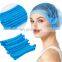 21'' Disposable Non-Woven Strip Cap Bouffant Head Cover Hairnet Mob Cap