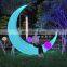 illuminated Outdoor garden hanging furniture plastic LED swing chair kids swing plastic for children entertainment party event