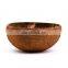 Raw Coconut Shell Bowl Wholesale in Bulk Coconut Salad Bowl Set Made in Vietnam Customized Round Salad Glass Bowl Not Support