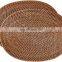 Hot Sale Rattan Placemat Table mat Wicker Oval wall decor basket wholesale Handwoven in Vietnam
