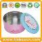 Customized food packaging round metal biscuits tin can cookies tin box