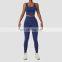 Female Fitness Wear Recycled Nylon Fabric Women Sportswear Outfit Set Gym Fitness Running Two Piece Bra Yoga Suit Set