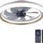Low Profit Bedroom Ceiling Fan Light With Remote Controller