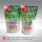 Customized design Liquid stand up pouch with spout , Laundry detergent bottle shape spout bag