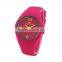 FT1302 Factory price colorful silicone strap analog mens fashion watch