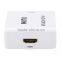 white VGA+R/L audio to HDMI converter