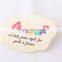 Custom colorful printed satin label for clothing