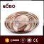 ancient copper embossed grape plate, stainless steel non-slip serving tray
