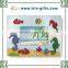 Customization glass picture frame with glitter decal artwork