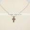 Fashion Religious Floating Pendant Stainless Steel Cross Necklace