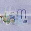 beverage pp plastic packaging bag plastic tote bag custom shape transparent packaging bag for drink