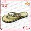 Woven straw flip flops