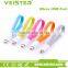 Wholesale Flat Magnet Cable USB 2.0 Data Cable Micro 20cm Colorful Magnet USB Cable
