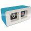 plastic flip clock, desk clock, square clock