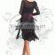 2016 Wholesale Black Latin Dance Dress for Women Sexy Tassel Dance Skirt Latin Dance Performance Costume on Sale