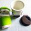 High Quality Double Wall Ceramic mugs with silicone sleeves and covers