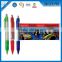 Custom Design Ad Promotional Banner Plastic Ball Pens ,Plastic Banner Pen With Printing