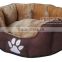 2014 NEW!!! Factory PRICE Plush Dog Bed with Paw Printing
