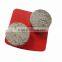 Double Rounds Segments Redi Lock Diamond Metal Concrete Disc Floor Polishing Pads