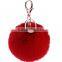 Bag ball rabbit hair keychain with different pendant