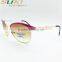 2015 new fashion sunglasses round metal frame reflective retro mirror lens sunglasses
