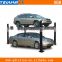 simple four post car parking device, save space parking equipment