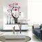 Simple clock shape room decor 3D wall sticker,vinyl wall clock sticker,kids 3d wall sticker