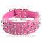 wholesale leather studded dog collars