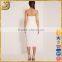 Womens Ladies White v-neck backless Bodycon Dress
