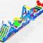 2016 Channal new design sea world giant inflatable dolphin obstacle course for sale