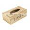 Wholesale popular natural handmade wooden tissue box custom craft tissue box