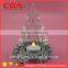 Crystal glass handicrafts,clear glass candle holder for home decorations wholesale