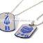 Metal Epoxy Dog Tag with Chain