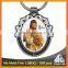 Best selling christian fancy gift custom-shaped printing jesus keychain