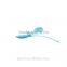 Fashion girls kids colorful chiffon Bunny Ears metal hair CLIPS PINS