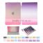 Hot Sales Rainbow Gradient Pattern PU smart flip cover case for ipad mini