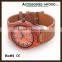 2016 China quality new waterproof wood watch custom logo real leather wood watch for man&woman