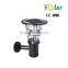 JR-2602 black outdoor solar led wall light