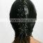 Black Mask Nun /Open face Sheep Leather hood / Cosplay mask Masquerade Roleplay