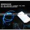in ear earphone with spiral LED cable , shiny ear phone